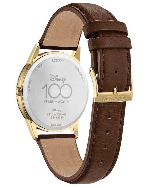 Mickey Mouse Fanfare Brown Dial Leather Strap AW1783-43W | CITIZEN